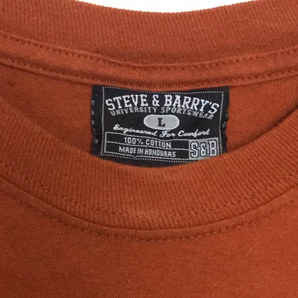 Steve & Barry's | University of Texas UT Longhorns Long Sleeve T-Shirt Orange - Picture 2 of 3
